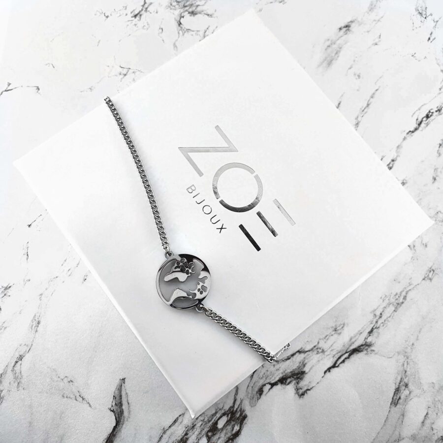ZOE Mini Silver Apyrankė PASAULIS