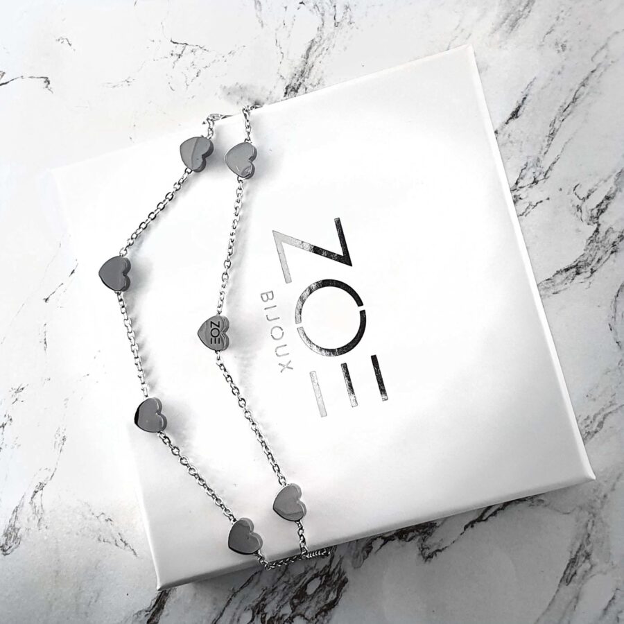 ZOE Mini Silver Apyrankė ŠIRDELĖS