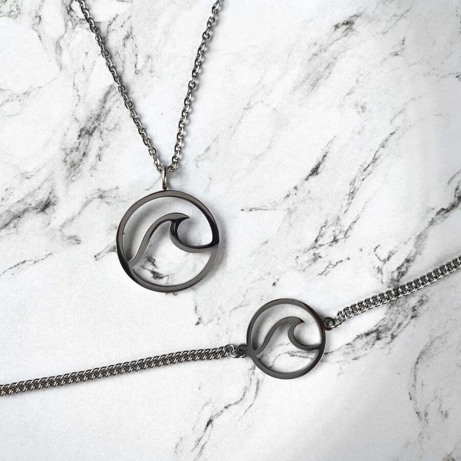 ZOE Mini Silver Vėrinys jūros BANGA