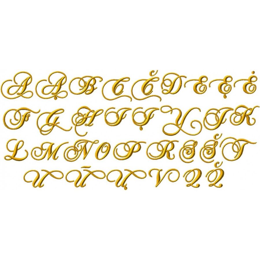 Siuvinėtas chalatas "Inicialų antspaudas"