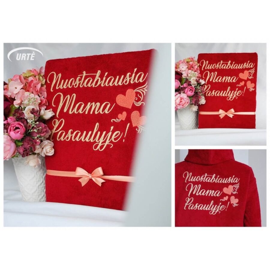 Siuvinėtas chalatas "Drugelių plazdenimas"