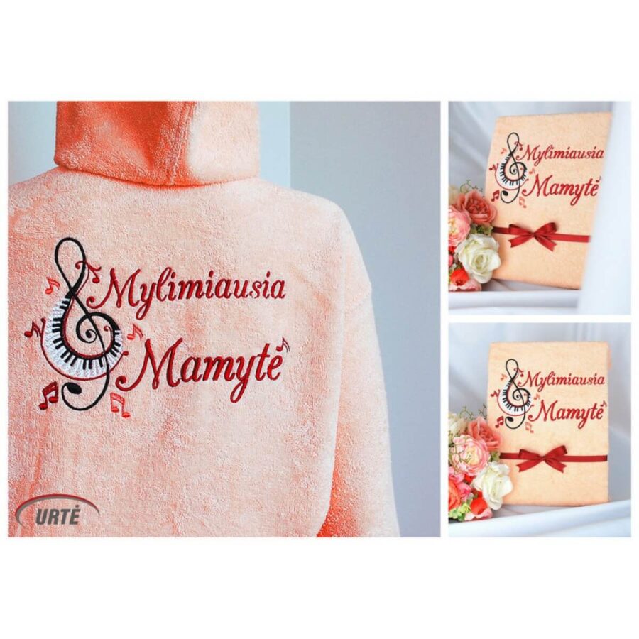 Siuvinėtas chalatas "Drugelių plazdenimas"